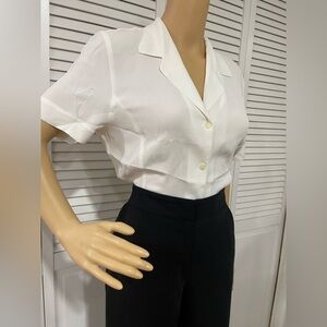 Chic White Button Down Shirt for Women